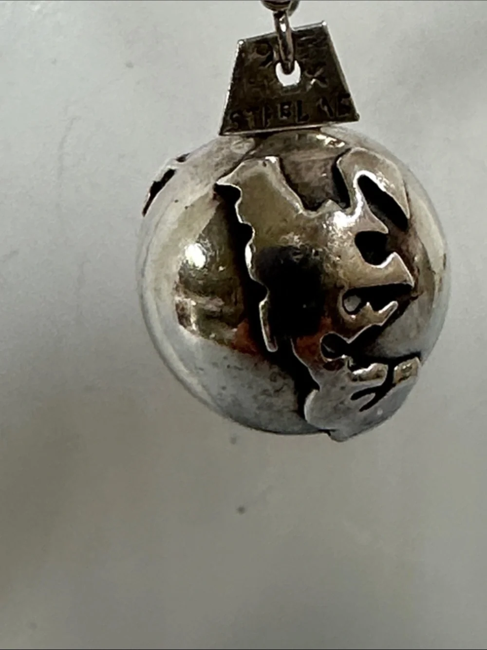 925 Sterling Silver Filigree Globe Drop Earrings